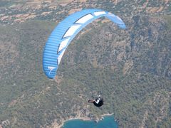 Tokyo from high above on a paraglider