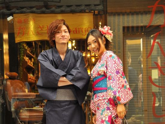 着物レンタル カップルプラン 京都駅前すぐ近く！かんざし貸出＆簡単ヘアアレンジ無料＜京都タワーサンド店＞by wargo（ワーゴ）