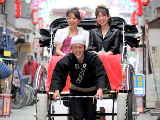 人力車貸切ツアー 短時間30分プラン 待乳山＋墨田公園＋伝法院通り＋スカイツリーなど 選べる王道観光4コース＜ガイド付／浅草発＞by 東京力車