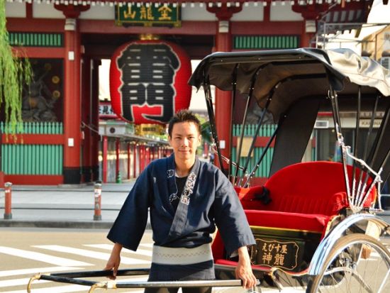 【愛犬連れOK】人力車観光 30分プラン 雷門＋二天門＋仲見世通り 浅草の王道へご案内＜ガイド付／浅草＞by えびす屋 浅草店