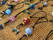 Handmade glass bead hairbands and bracelets
