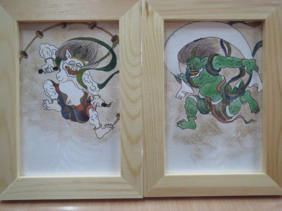 日本画体験　京都旅行の思い出に絵はがきをつくろう＜日本画体験処 絵まき＞