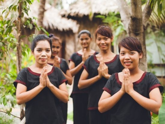 スパ・クメール 「SPA KHMER」 市内から5分の緑に囲まれた隠れ家ガーデンスパ＜シェムリアップ発＞