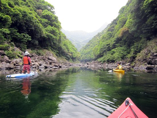 白谷雲水峡半日トレッキング（苔むす森まで）＋リバーカヤック＋SUP 屋久島の海も川も満喫！盛りだくさん1日ツアーby A・N・D