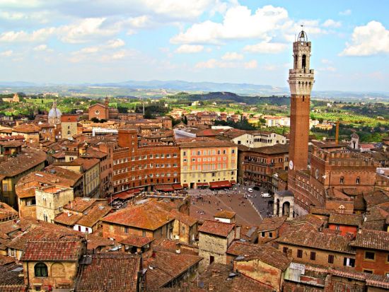 トスカーナ州　シエナ＋サン・ジミニャーノ＋キャンティワイナリー訪問＜モンテリッジョーニ訪問プランあり／昼食＆ワイン試飲付／英語／フィレンツェ発着＞