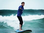 Bondi Beach Australia surfer riding waves