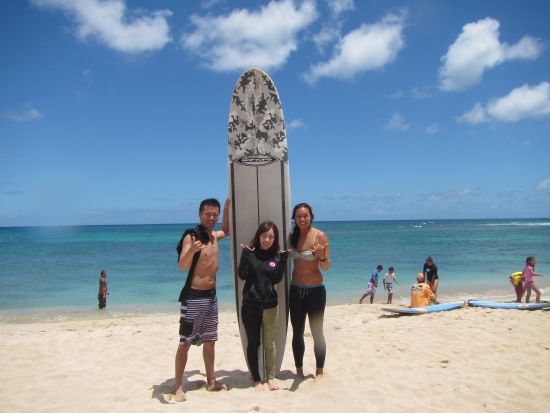 ノースショア（ハレイワ）観光　サーフィンレッスン＆ハレイワ散策＜1日＞