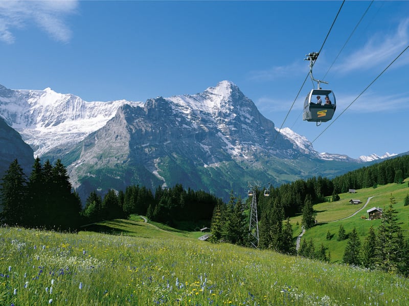 Switzerland, Grindelwald, Firstbahn Eiger