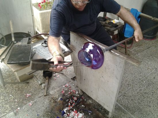 ムラーノ島 ガラス工房見学＆ワークショップ体験 ＜英語＞
