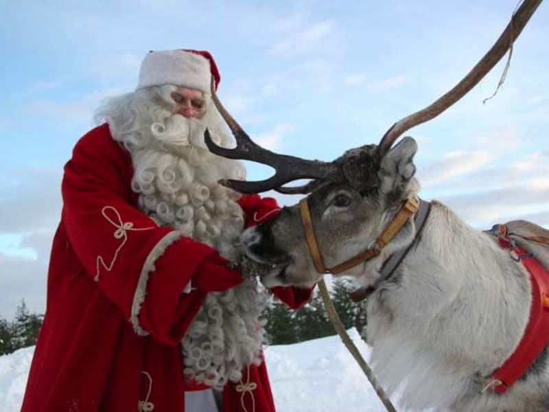 Santa Claus, Lapland, Reindeer