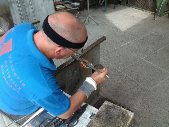 ムラーノ島 ガラス工房見学＆ワークショップ体験 ＜英語＞