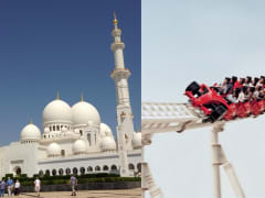 Sheikh Zayed Mosque Ferrari World Abu Dhabi UAE