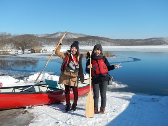 釧路湿原カヌー　国立公園＆ラムサール条約登録湿地「釧路湿原」で通年楽しむプライベートカヌープランアレキナイ川往復コース ＜塘路駅発着＞by ヒーリングカヌー釧路