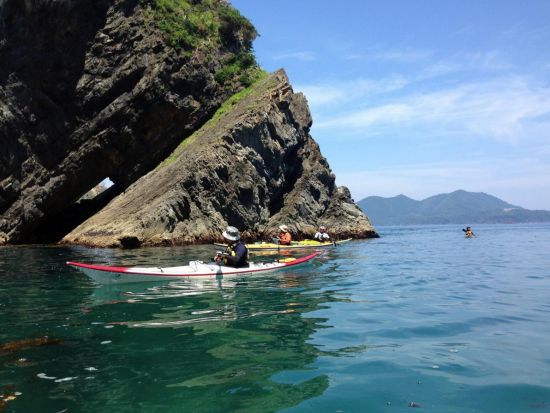 出島シーカヤックツアー 御前湾・出島を海から巡る旅＜女川町＞