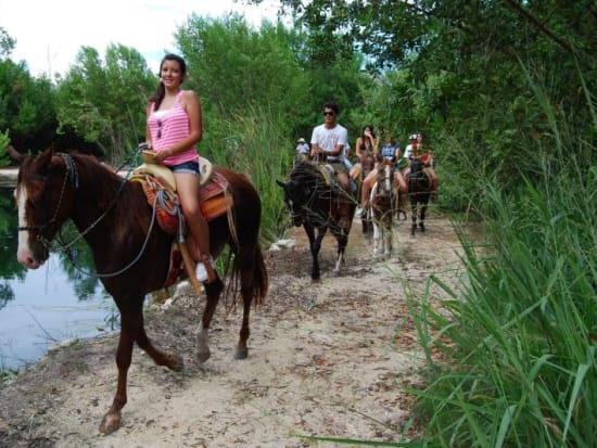 Mexico_Riviera Maya_Horseback Ride in jungle tour