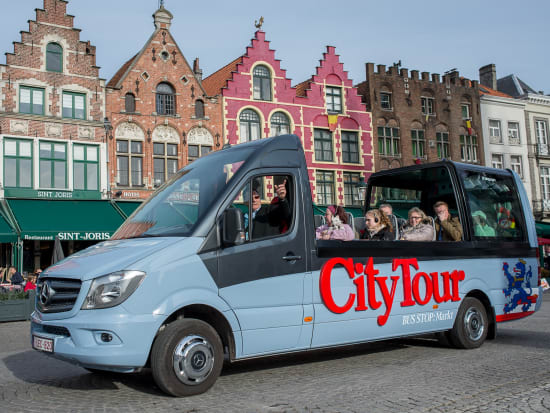 Belgium, Bruges, Minibus, Tourists