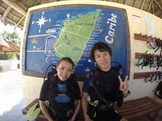 体験ダイビング  カンクン発 コスメル島チャンカナブ国立公園 島散策の時間あり＜貸切／1日／ビーチ／1ダイブ＞by クイーンエンジェル