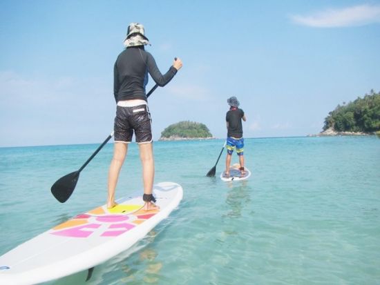 日本人インストラクターが懇切丁寧に指導！人気急上昇のSUP(スタンドアップパドル)体験＜11月～4月限定／ホテル送迎付＞