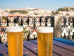 Portugal, Lisbon, Bairro Alto, Portuguese beer
