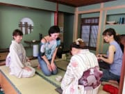 A bow at the end of a tea ceremony