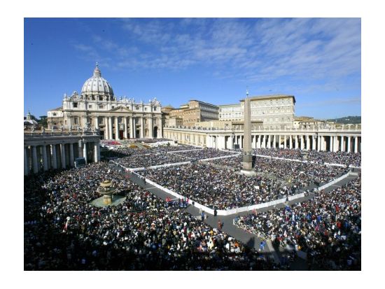 ヴァチカン市国 ローマ教皇の謁見半日ツアー＜午前／水曜催行／英語ガイド／混載＞