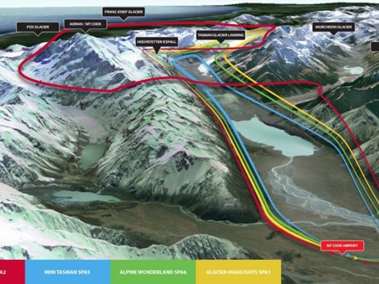 世界遺産マウントクック遊覧飛行 スキープレーンでサザンアルプスを一望＆氷河へランディング！
