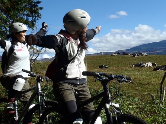朝霧高原マウンテンバイクツアー 富士山を見上げて走る＜ガイド付／送迎可／富士宮＞