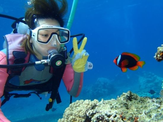 体験ダイビング　川平湾から出港！マンタスクランブルでのダイブが高確率＜2ダイブ／1日 or 半日／石垣島発＞