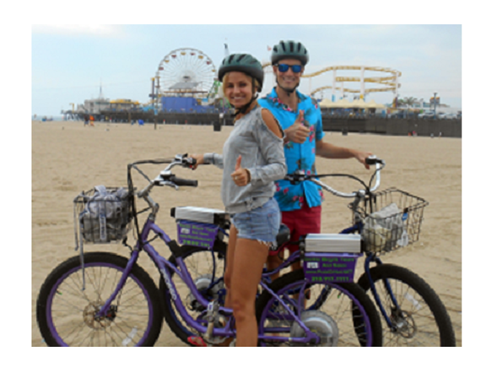 ロサンゼルス サイクリングツアー　電動自転車で巡るサンタモニカ ＜英語ガイド＞