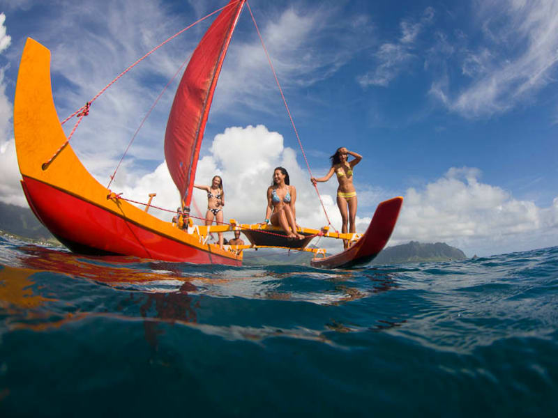 Hawaiian Outrigger selling Canoe 14