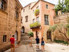 Tourists in Poble Espanyol