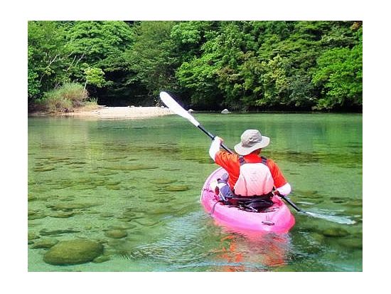 リバーカヤック  小学校低学年でも漕げる穏やかな宮之浦川で体験 動画データプレゼント ＜3時間＞ byマリンクラブ カイオロヒア