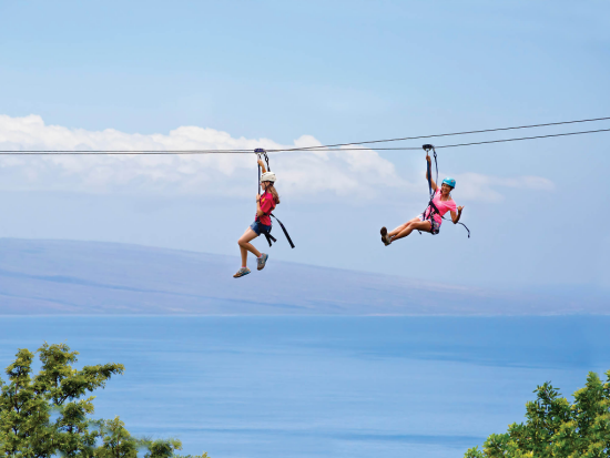 ジップライン8本ツアー　カアナパリから広大な太平洋を一望！＜英語ガイド＞