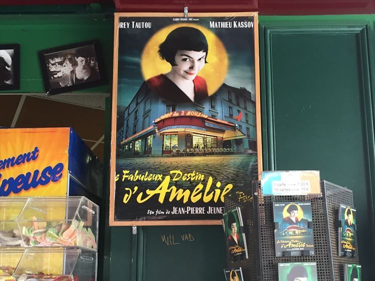 アメリ映画館用ポスター大判心優しく描くモンマルトル 不器用な