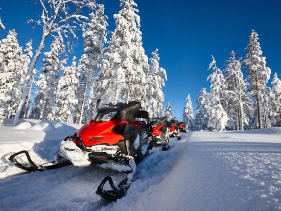 スノーモービルで行く！ラップランド 冬の絶景満喫ツアー＜12～4月／ロヴァニエミ発＞