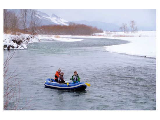 【プライベートプラン】ボート川下り体験 冬富良野の幻想的な風景を満喫　霧氷、｢霜の花｣フロストフラワーに出会えるかも！＜午前／12～3月／送迎付き／富良野市＞