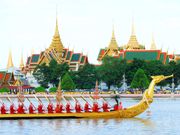 The Grand Palace as seen from Chao Phraya River