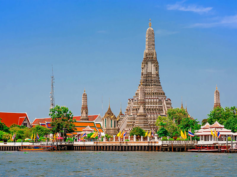 Wat Arun by the Chao Phraya River