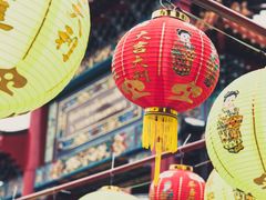 Bangkok Chinatown Bike Tour decorative lanterns