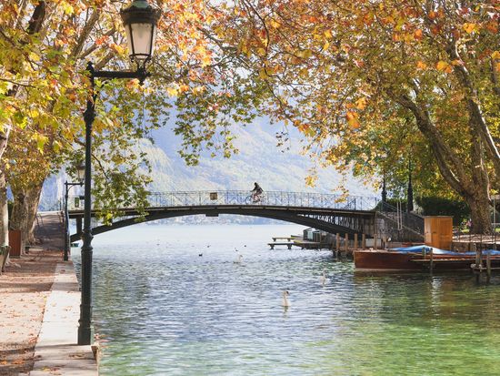 Annecy_Town with  preschool boy