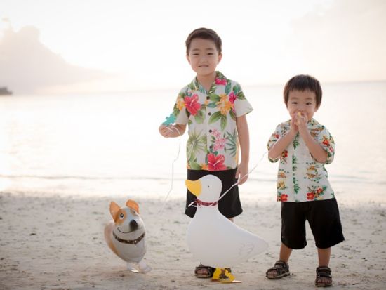 グアム キッズ＆ファミリーフォトプラン（ビーチ撮影）