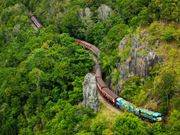 Kuranda village Scenic Railway train