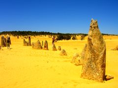 Pinnacles Desert's limestone pillars