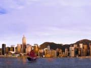 sunset cruise victoria harbour hong kong