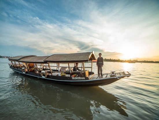 メコン川ラグジュアリークルーズ日帰りツアー　優雅なプリンセス号でワンランク上の体験を　早朝空港お迎え可＜貸切／現地ガイド(日本語可)／メコン郷土料理の昼食＞