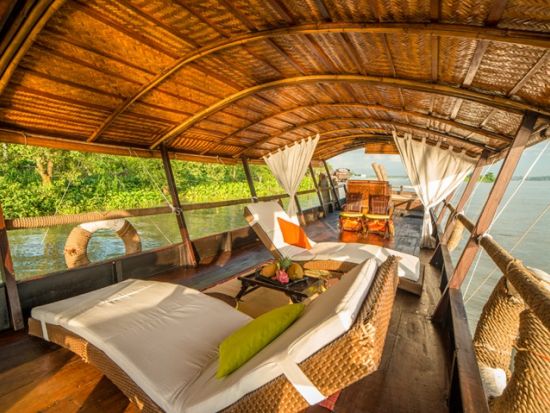 メコン川ラグジュアリークルーズ日帰りツアー　優雅なプリンセス号でワンランク上の体験を　早朝空港お迎え可＜貸切／現地ガイド(日本語可)／メコン郷土料理の昼食＞