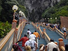 272 steps flight of stairs to the batu caves