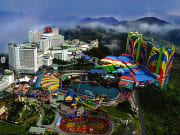 genting highlands resort theme park aerial view