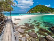 Crystal clear waters and rocks of Koh Tao
