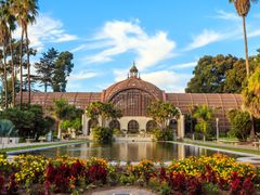 Balboa park Botanical building and pond-crop